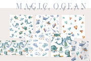 SALE! Watercolor nautical collection, an Animal Illustration by Tiana Geo (Thumbnail 13 of 27)