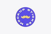 Glued Sticker Mockup, a Merchandise Mockup by Mockupdaddy (Thumbnail 3 of 13)