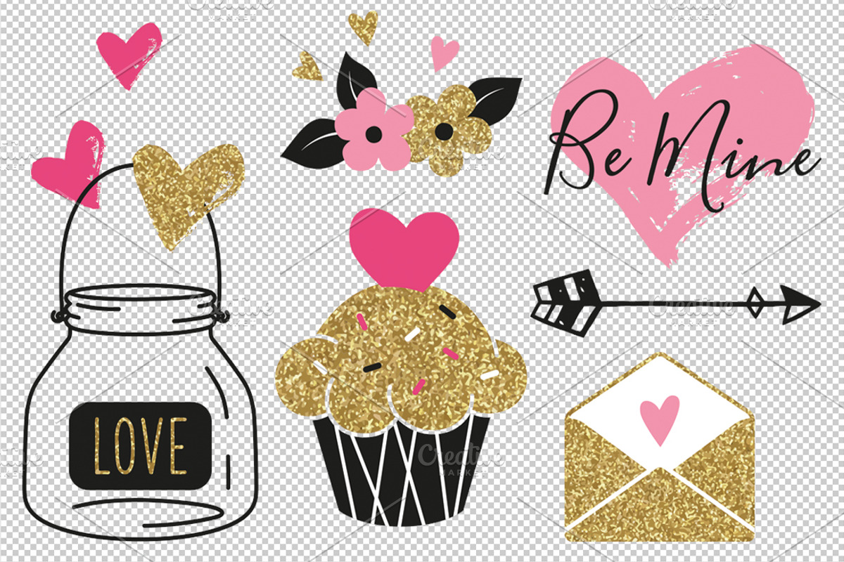 Valentine day set, an Object Graphic by Paper Cards (Photo 2 of 3)