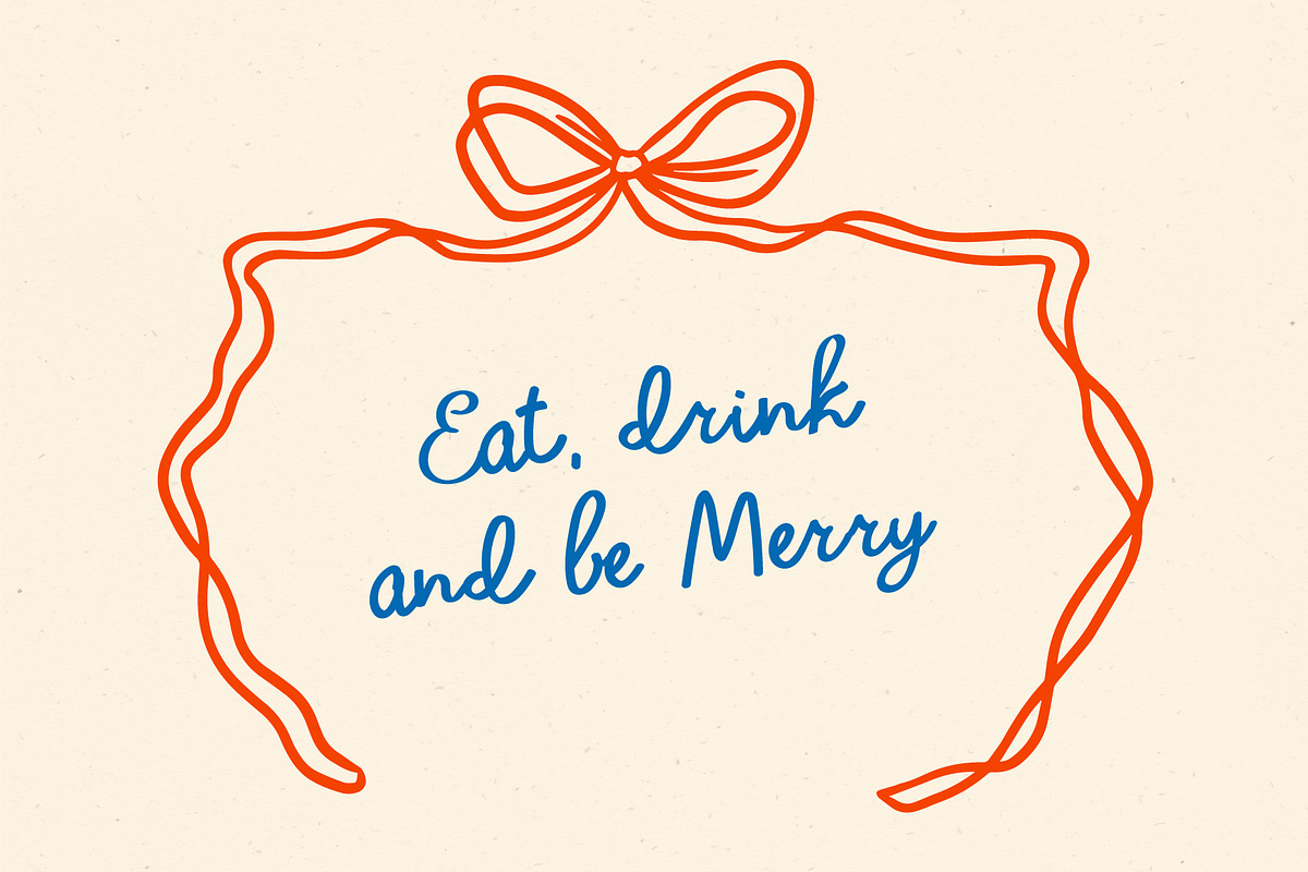 Winter party | Handwritten font, a Handwritten Font by JuliaVolkova (Photo 5 of 10)