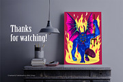 Vintage Cartoon Devil. Art., a Decorative Illustration by KENO Mascots (Thumbnail 6 of 6)