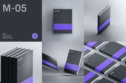 Book Mockup M05 / 6 Scenes