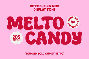 Melto Candy - Bold Display Font, a Font by Studio Moara