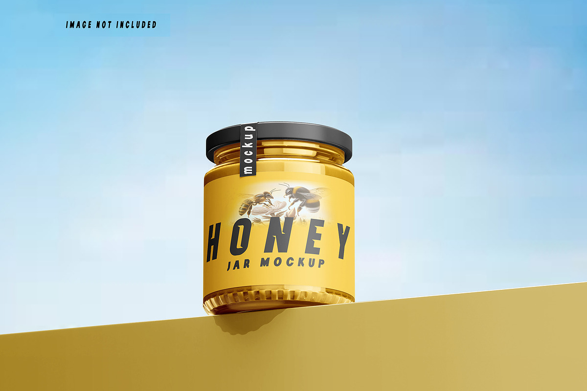 Honey Jar Mockup Set, a Packaging Mockup by pixelmock (Photo 12 of 15)