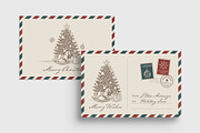 Christmas Vintage Airmail Postcard, a Card Template by BrandPacks (Thumbnail 5 of 5)