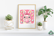 Happy Easter Bunny PNG, an Illustration by Craft Nest (Thumbnail 6 of 6)