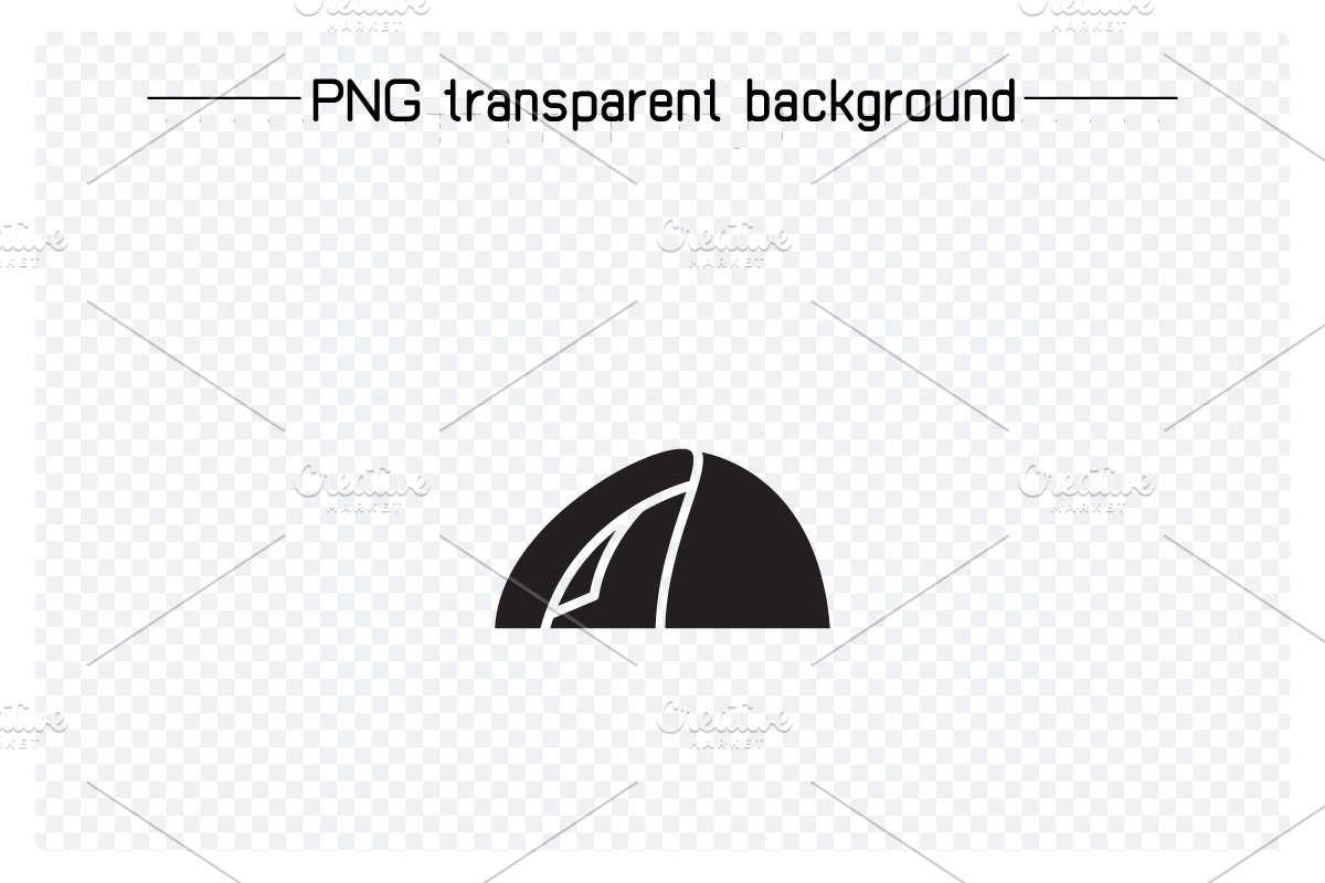 Dome Tent Cabin Tent Icons Set, a Solid Icon by Designfour (Photo 3 of 7)