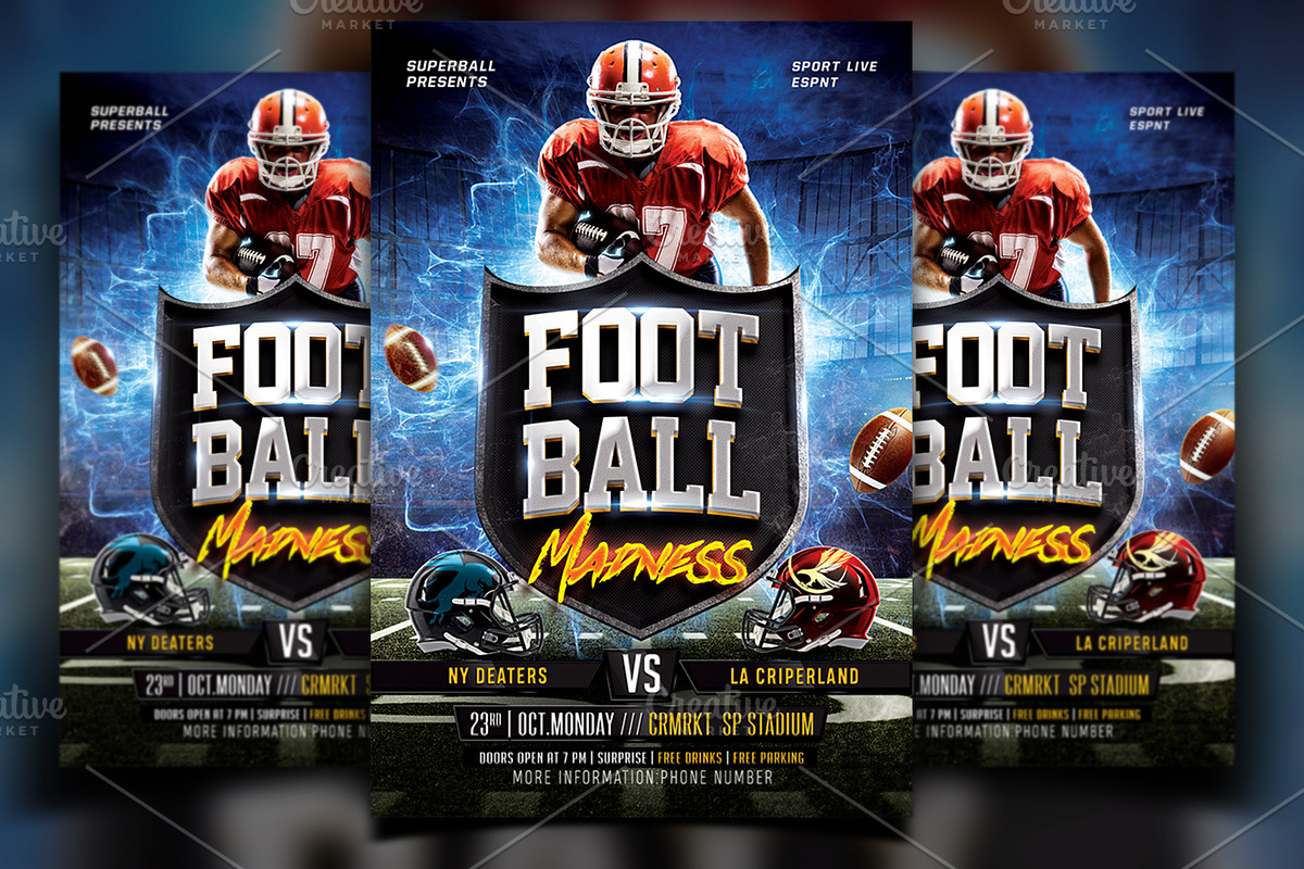 Football Madness, a Flyer Template by Basez Flyers (Photo 1 of 4)
