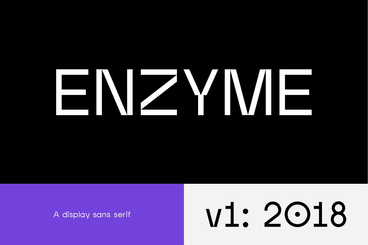 Enzyme - Display typeface font