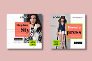 Marketing Fashion Social Media Post, a Social Media Template by MightyDesign (Thumbnail 3 of 8)