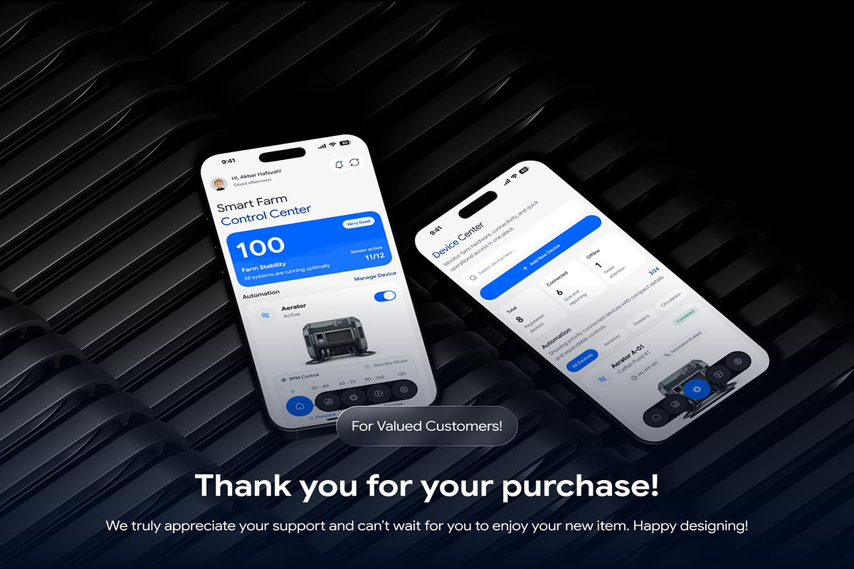 AQUIVA Smart Aquaculture Management, an UI Kit Template by Lumina_ui_ux202 (Photo 8 of 8)