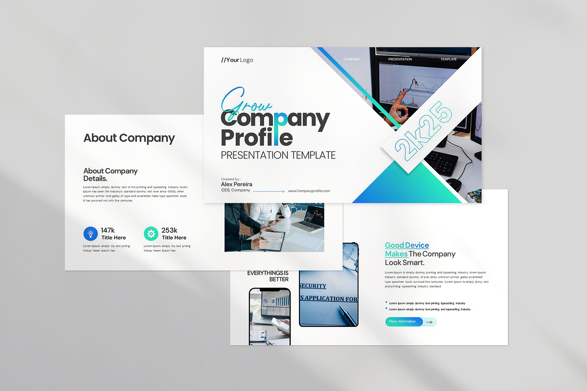Company Profile Presentation, a Presentation Template by evgenystudio (Photo 3 of 8)