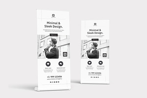 Minimal Rollup Banner Template, a Stationery Template by graphix_shiv