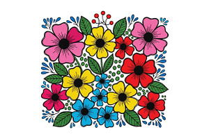 Wildflower Summer Floral PNG, an Illustration by CraftArtStudio