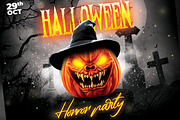 Halloween Party Flyer, a Flyer Template by creative-mint (Thumbnail 2 of 3)