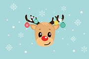 12 Cute Reindeers, an Animal Illustration by lavinialorena (Thumbnail 2 of 5)
