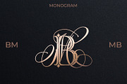 MB BM Wedding Monogram Logo, a Branding & Logo Template by LogoAV (Thumbnail 1 of 6)