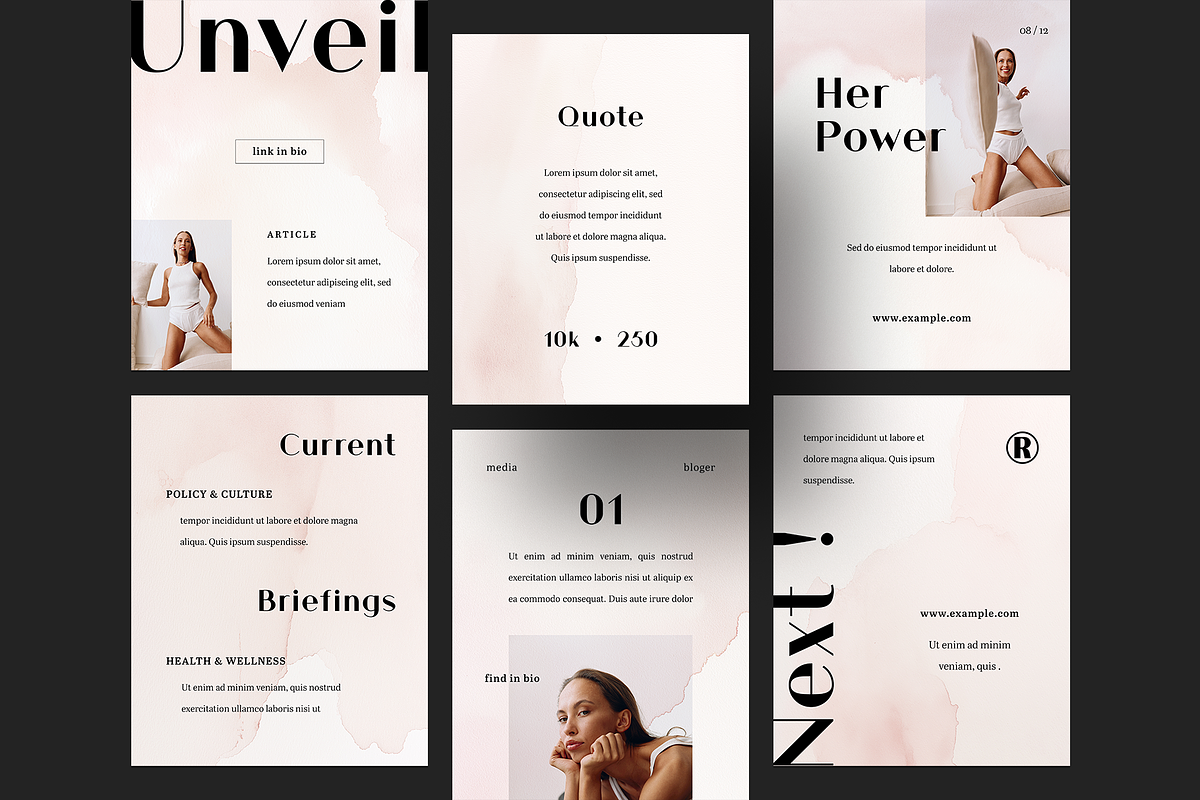 Neutral Aesthetic Social Media Pack, a Social Media Template by Filip Studio (Photo 1 of 5)