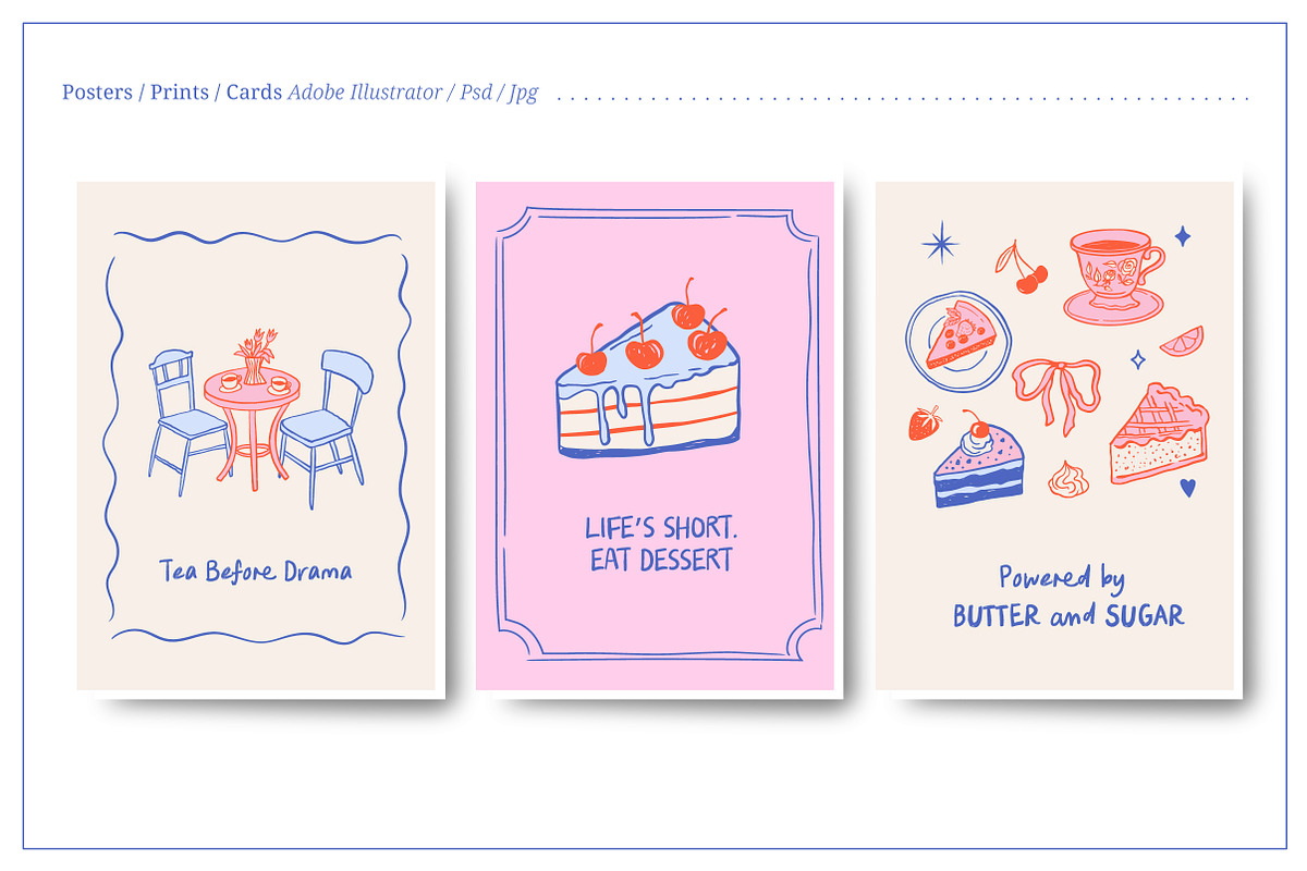 Sweet Bakery, Hand Drawn Collection, a Food Illustration by Marish (Photo 7 of 13)