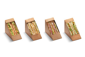 Cut club sandwich in cupboard, a Food & Drink Photo by Yaroslav Danylchenko