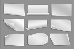 Paper sheets corners, a Finance Illustration by alexdndz