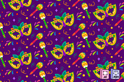 Mardi Gras Pattern Design, a Pattern Graphic by MISS CHATZ (Thumbnail 3 of 3)