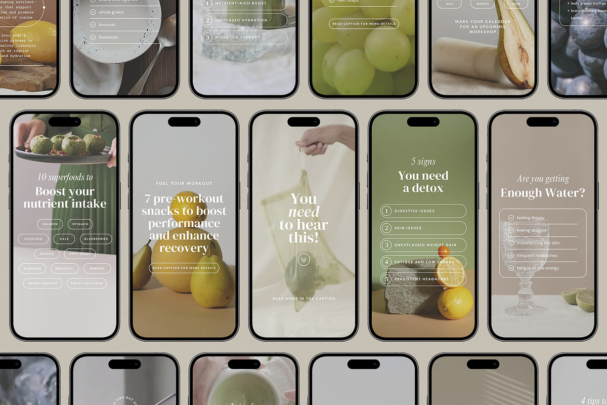 Nutrition Coach Instagram Reels, a Social Media Template by Studio Loire (Photo 2 of 8)
