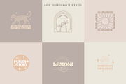 Retro logo elements & templates, a Branding & Logo Template by Michèle Kae (Thumbnail 4 of 10)