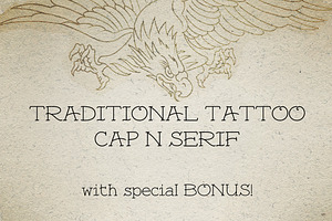 Traditional Tattoo Cap N' Serif