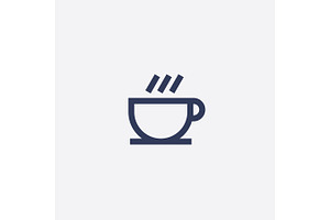 Abstract Vector Coffee Or Tea Cup Icon