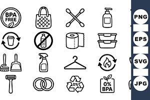 Eco Friendly Household Cleaning Icon, an Illustration by designvectx