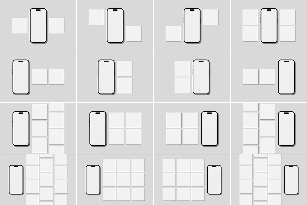 Instagram Post Mockup Bundles, an iPhone Mockup by Graphic Aesthetic (Photo 3 of 25)