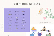 Cats and Flowers Illustrations, an Animal Illustration by AlekseliArt (Thumbnail 4 of 11)