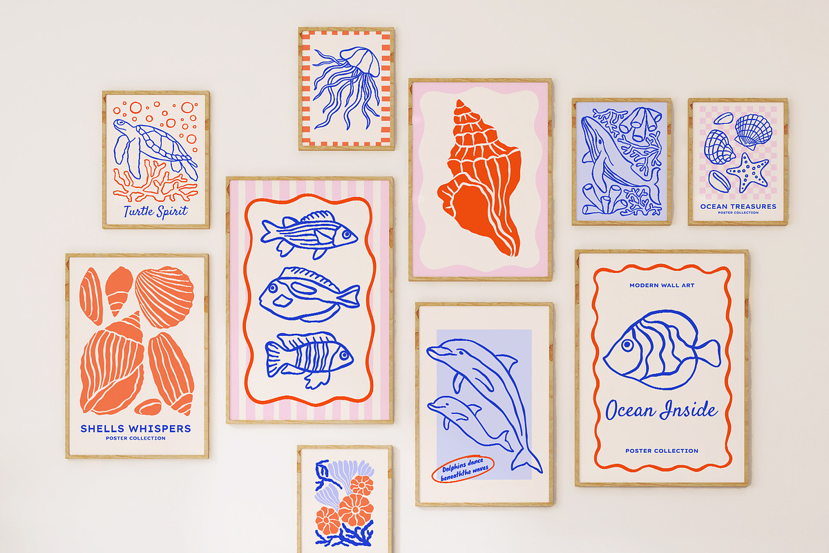 Ocean Gallery Vector Print Creator, an Object Graphic by ArtFM (Photo 9 of 17)