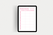Weekly Routine Planner Printable, a Print Template by The Chaos Project (Thumbnail 8 of 10)