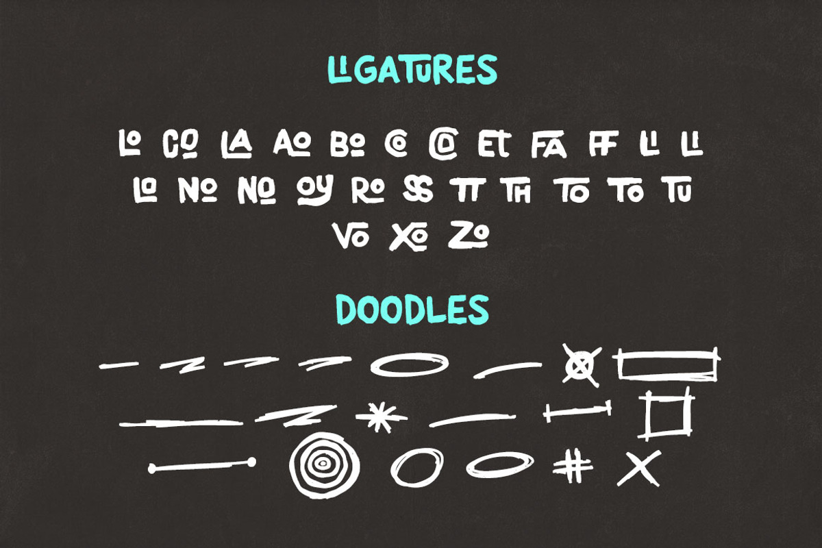 Paper Template Rough Casual Font, a Handwritten Font by Deeezy (Photo 6 of 6)