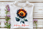 Welcome Halloween,Sunflower PNG, an Illustration by DreamCafeArt (Thumbnail 3 of 7)