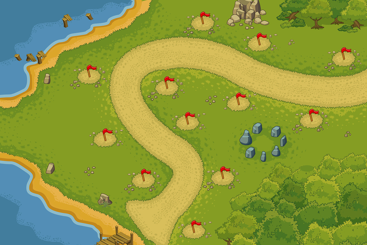 Tower Defence - Forest Pack 1, an Illustration by quicky (Photo 2 of 4)
