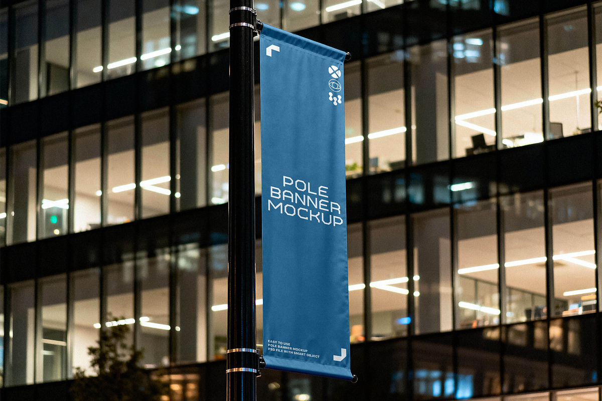 Street Pole Banner Mockup, a Product Mockup by Design Squad (Photo 4 of 4)