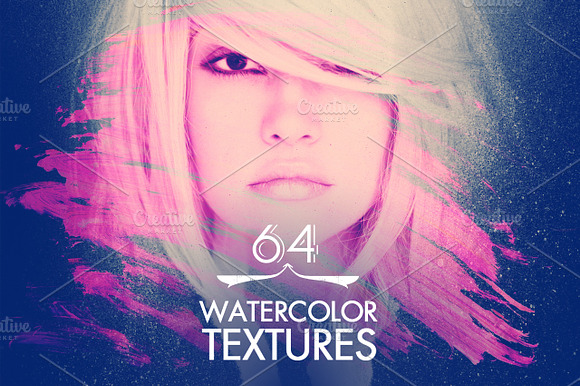 64 Watercolor Textures preview 5