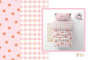 Floral Checkered Seamless Patterns, a Pattern Graphic by Svitlana Kharchuk (Thumbnail 3 of 6)