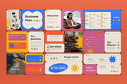 Neo Brutalism Business Plan PPT, a Presentation Template by graphicook (Thumbnail 2 of 4)