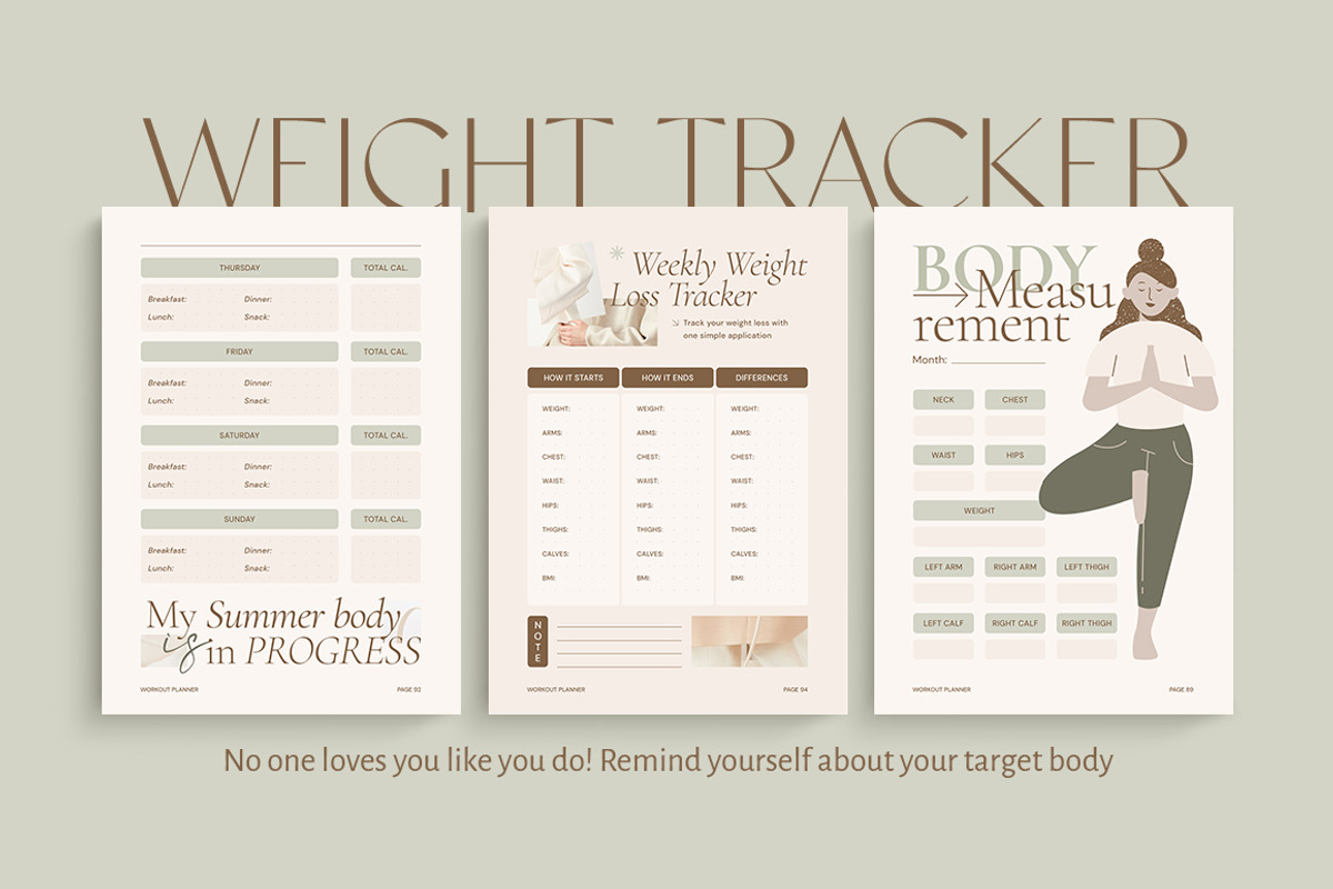 Planner 2024 Self-Growth CANVA PS, a Magazine Template by Eviory (Photo 17 of 27)