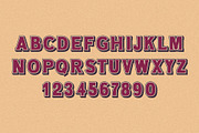 Retro 3D SVG Font, a Font by vladocar (Thumbnail 5 of 6)