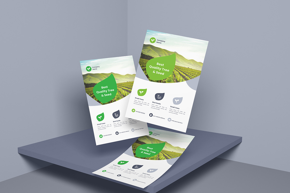 Agriculture Firm Flyer Design, a Flyer Template by mijli (Photo 6 of 8)