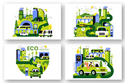 10 Eco Friendly Transportation, a Technology Illustration by denayunebgt (Thumbnail 2 of 4)