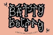 Batty Belfry Halloween Bats Font
