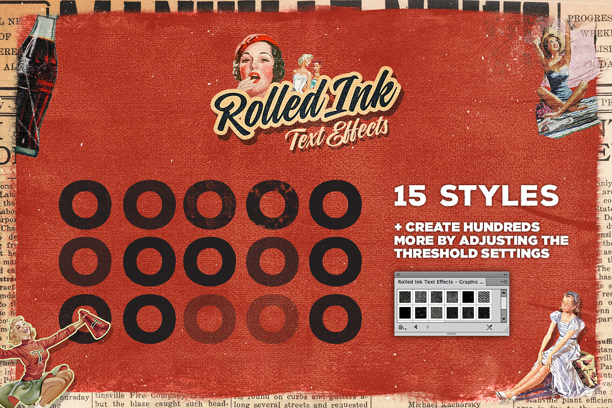 Rolled Ink Vector Text Effects preview 3