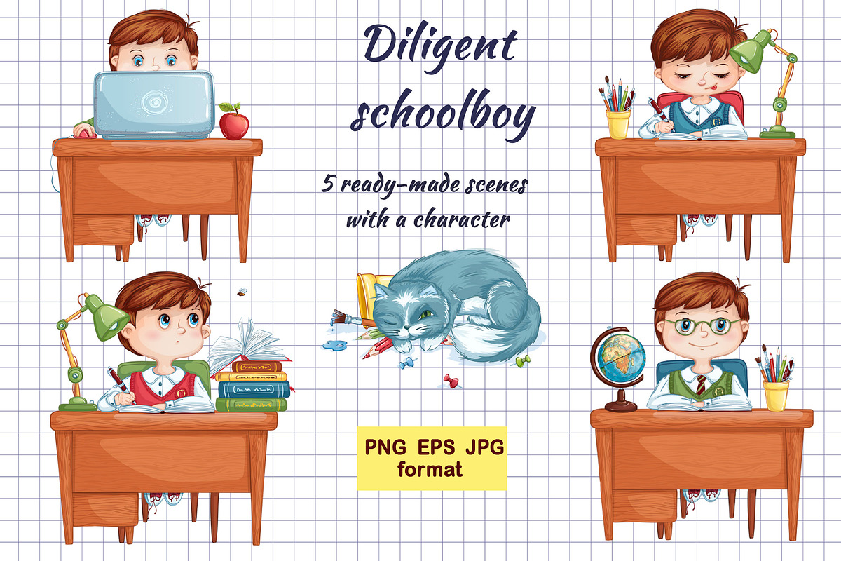 Back to school. Vector set, an Education Illustration by Maycat_store (Photo 4 of 8)