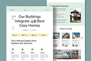 Real Estate Landing Page, an UI Kit Template by CreativeShaper (Thumbnail 1 of 6)